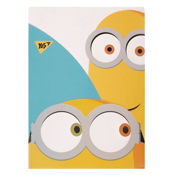 Папка-куток A4 "YES" "Minions", 3 фігурні відділення 01197857 фото