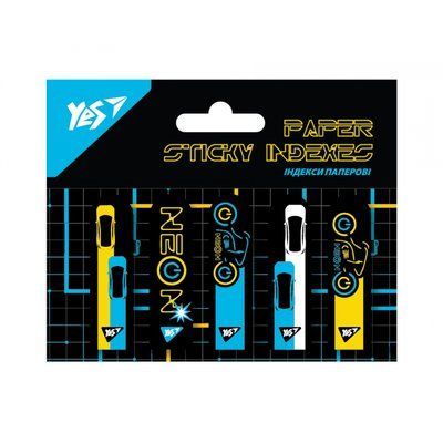 Индекс регистра "YES" БУМАГ. "Ultrex" 50x15мм (5диз.*20л.) 011978108 фото
