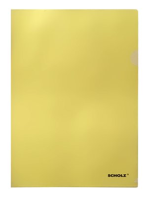 Папка-куток А4 "SCHOLZ" жовта, 180 мкм (10) 001978447 фото