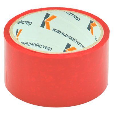 Скотч упаковочный "Канцмастер" 48мм*35м (40мкм) красный (6) 01197859 фото