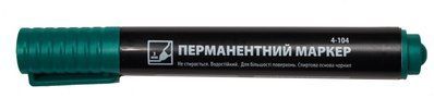 Маркер "4OFFICE" перманентный, 1-2 мм ЗЕЛЕНЫЙ (12) 001978602 фото