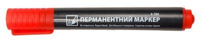 Маркер "4OFFICE" перманентный, 1-2 мм КРАСНЫЙ (12) 001978603 фото