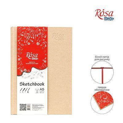 Блокнот A5/96л. "ROSA Studio" 100 г/м2, кремовая, белая бумага 001978809 фото