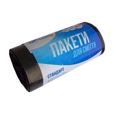Мешки для мусора СLEAN UP 160L 10шт прочные 001978211 фото