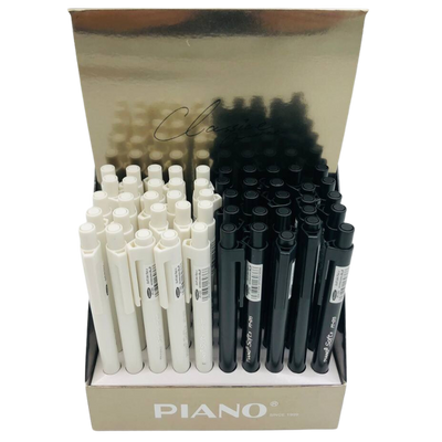 Ручка масляная автомат "PIANO" 0,7мм, синяя (50) 011978222 фото