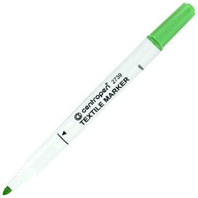 Маркер Centropen желто-зеленый. Текстильный. (10) 001978615 фото