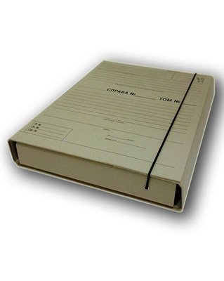 Папка-коробка архів для нотаріусів 320*240 iTEM 40мм на гумці,Крафт. папір 001978467 фото
