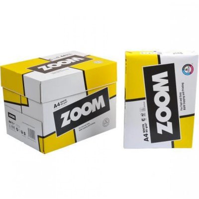 Офісний папір А4 ZOOM 80г/м, 500 аркушів (ящик, 5шт) 001978997 фото