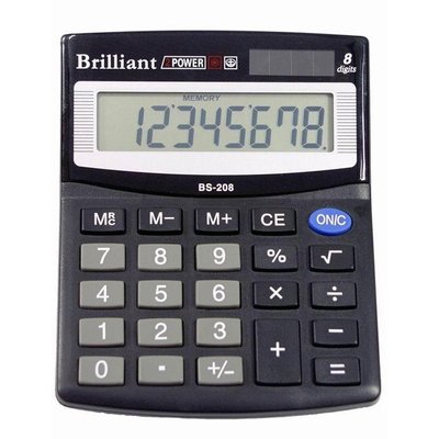 Калькулятор Brilliant BS-208 наст. 8-розр,1 пам.100*125 001978491 фото