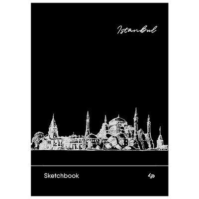 Блокнот А5/30 "4PROFI" листы ЧЕРНЫЕ. "Black sketch book" Istanbul 001978789 фото