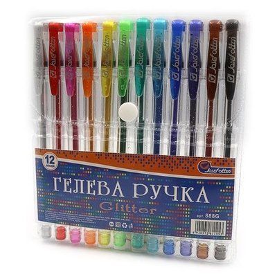 Набор гелевых ручек "JO" глитер 12цв., PVC 011978188 фото