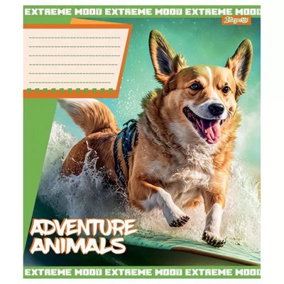 Зошит 24 арк "Adventure animals" 20 шт 001978329 фото