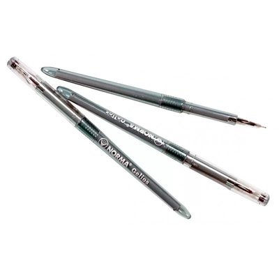 Ручка гелева "NORMA" 0.5мм, чорна, Gelios, 12шт 001978135 фото