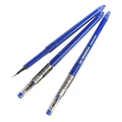 Ручка гелева "NORMA" 0.5мм, синя, Gelios, 12шт 001978136 фото