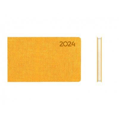 Еженедельник&nbsp;10*15см&cedil;Дат.2024 "Leo Planner" "Ambassador" мягкий, 128 стр., желтый 001978934 фото
