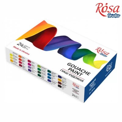 Гуаш "ROSA Studio" 16 кольорів. 20 мл 001978236 фото