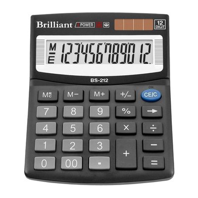Калькулятор Brilliant BS-212 наст.12-розр,1 пам.100*125 001978492 фото