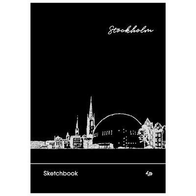 Блокнот А5/30 "4PROFI" листы ЧЕРНЫЕ "Black sketch book" Stockholm 001978790 фото