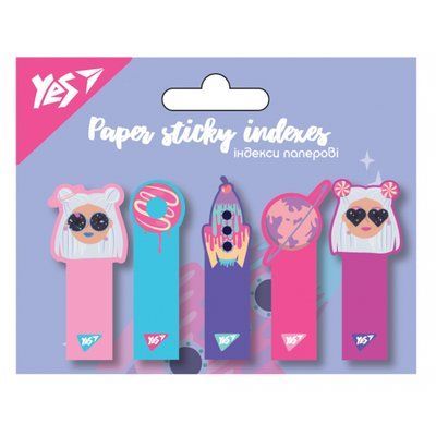 Индекс регистра "YES" БУМАГ. "Cosmic Girl" 50x15мм (5диз.*20л.) 011978102 фото