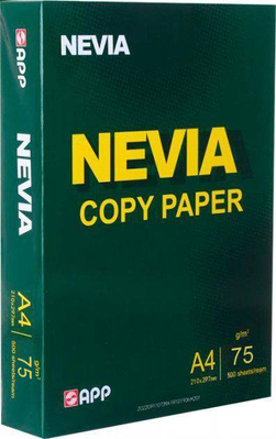 Офісний папір А4 Nevia Copy Paper 75г/м, 500 аркушів 001978336 фото