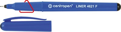 Лінер "Centropen" ergoline, 0,3мм, синій (10) 001978541 фото