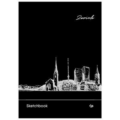 Блокнот А5/30 "4PROFI" листы ЧЕРНЫЕ. "Black sketch book" Zurich 001978791 фото