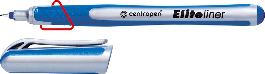 Лінер "Centropen" Elite, 0,3мм, синій (10) 001978543 фото